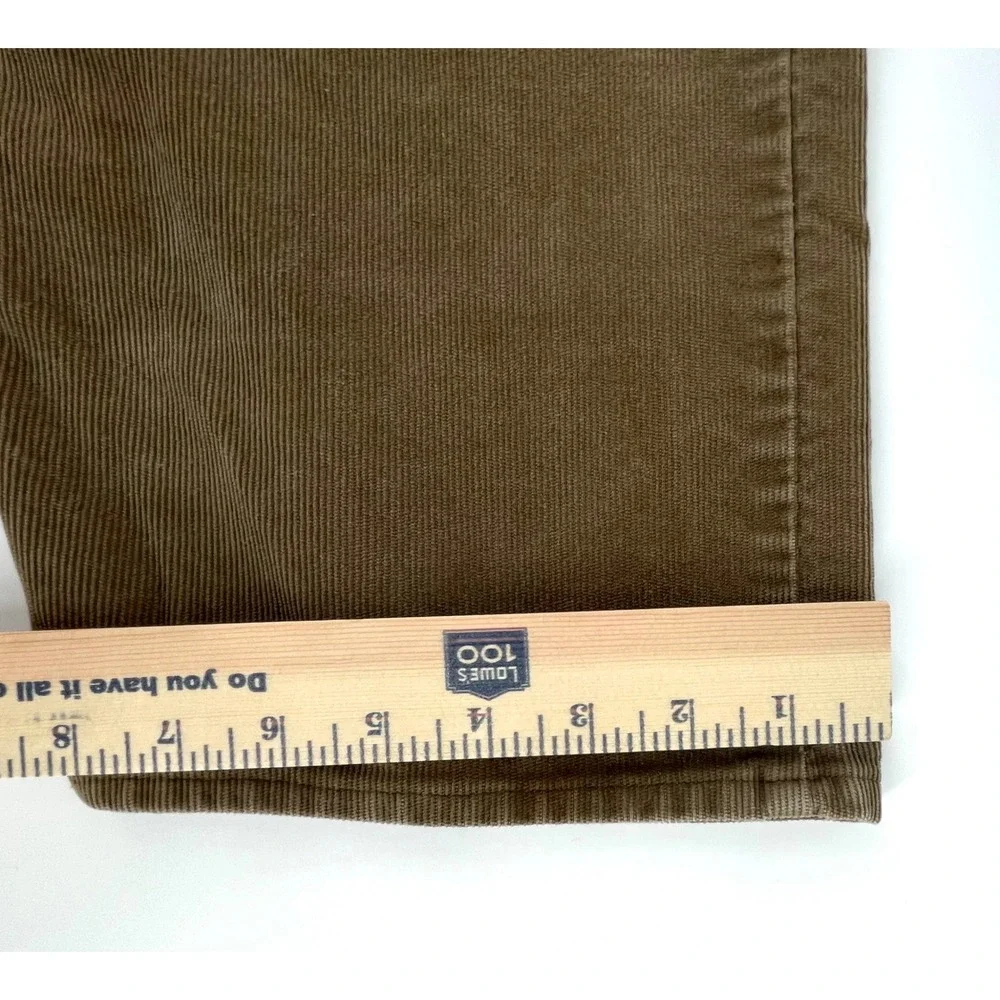 Levis 549 Low Loose Brown Corduroy Pants Mens 38x23 Custom Cropped Relaxed Fit